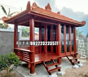 Mushola Kayu Gazebo Ukuran 6 Kali 2 Meter