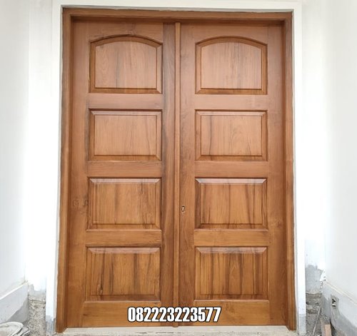 Pintu Kayu Jati Polos Minimalis Model Daun Panel