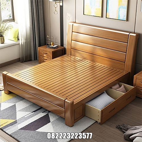 Dipan 180 x 200 Kayu Jati Model Terbaru