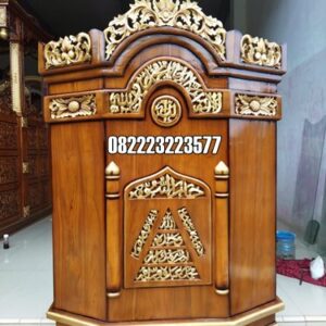 Harga Mimbar Masjid Minimalis Modern Kayu Jati
