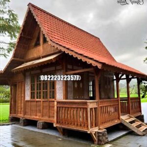 Rumah Kayu Minimalis Ukuran 5 x 7 Meter