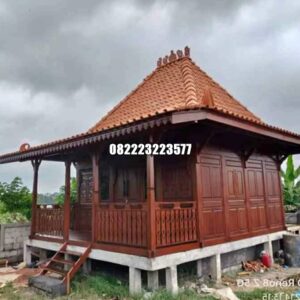 Rumah Panggung Kayu Jati Ukuran 5 x 7 Meter