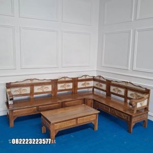 Jual Kursi Sudut Kayu Jati Murah