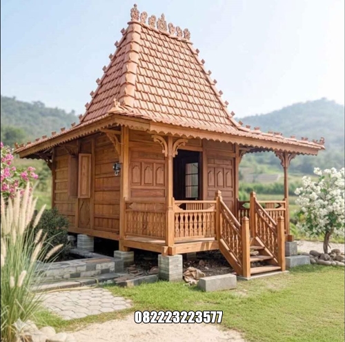 Jual Rumah Joglo Kayu Jati Ukuran 4 x 6 Meter